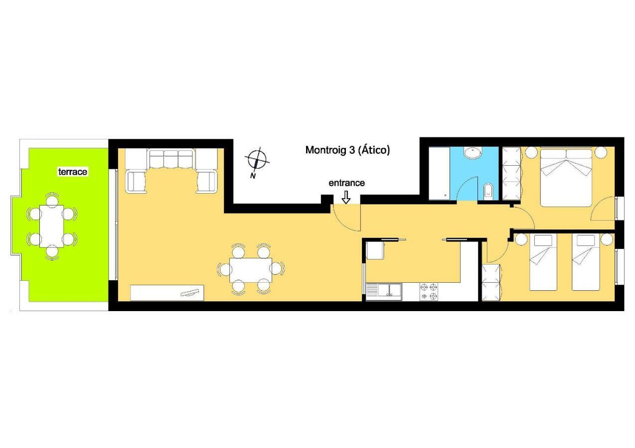 Apartamento Montroig 3 Atico Сиджес Экстерьер фото